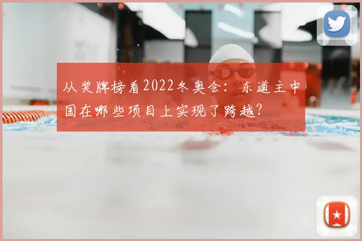 从奖牌榜看2022冬奥会：东道主中国在哪些项目上实现了跨越？